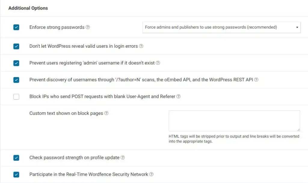 wordfence security scan