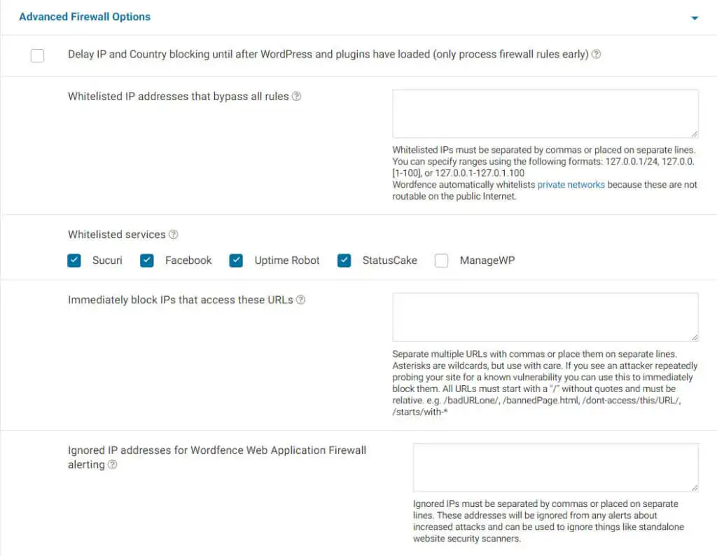 wordfence firewall