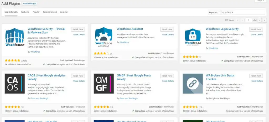 How do I install wordfence